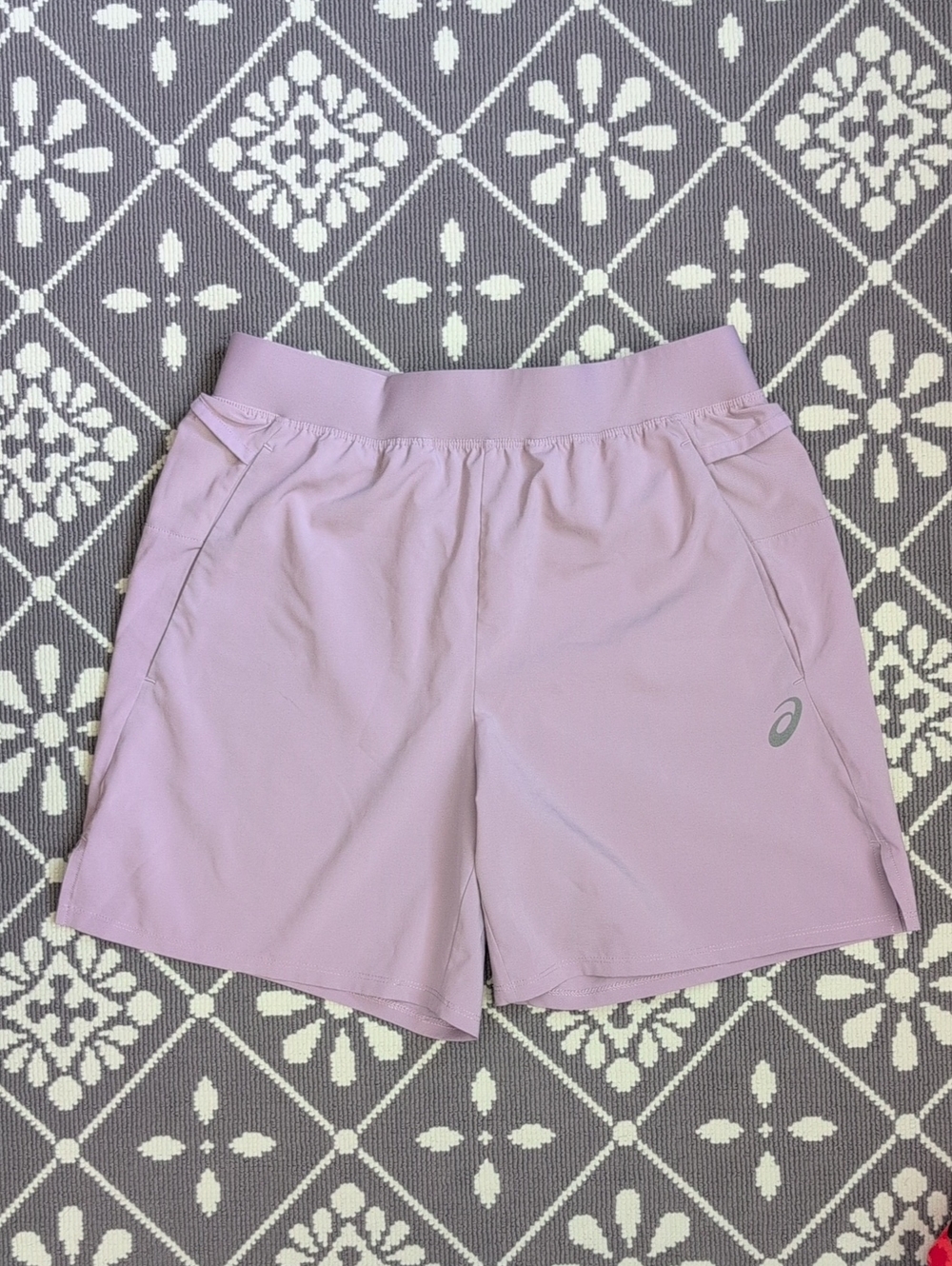 ASICS Mens Running Shorts 7 Inch Inseam Lilac Sz Small